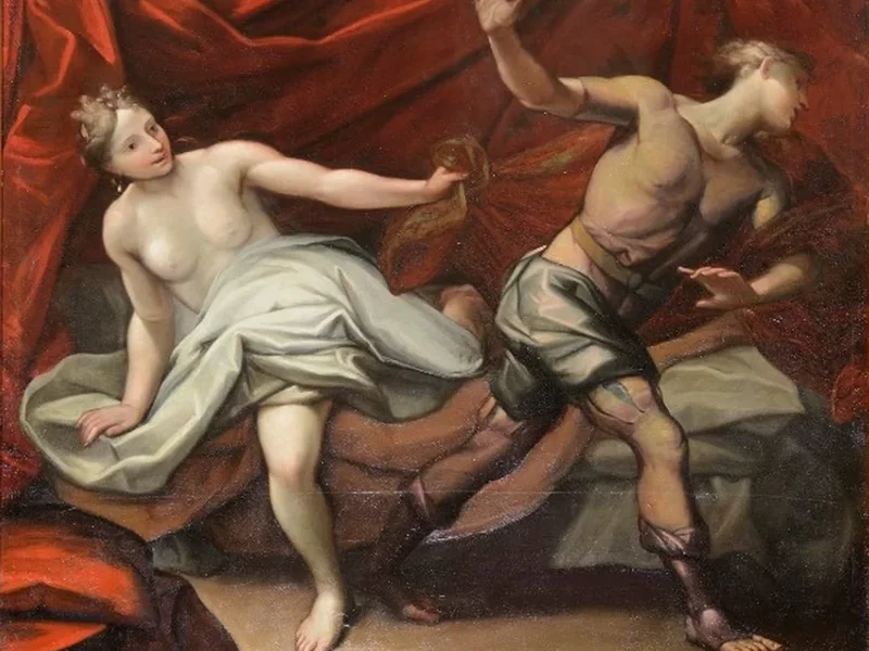 1653-Giovanni Anastasi - Giuseppe e la moglie di Putifarre - Pinacoteca Diocesana (Senigallia)
